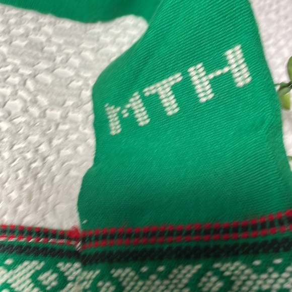 Boho MTH woven embroidered crossbody with fringe - Picture 4 of 5